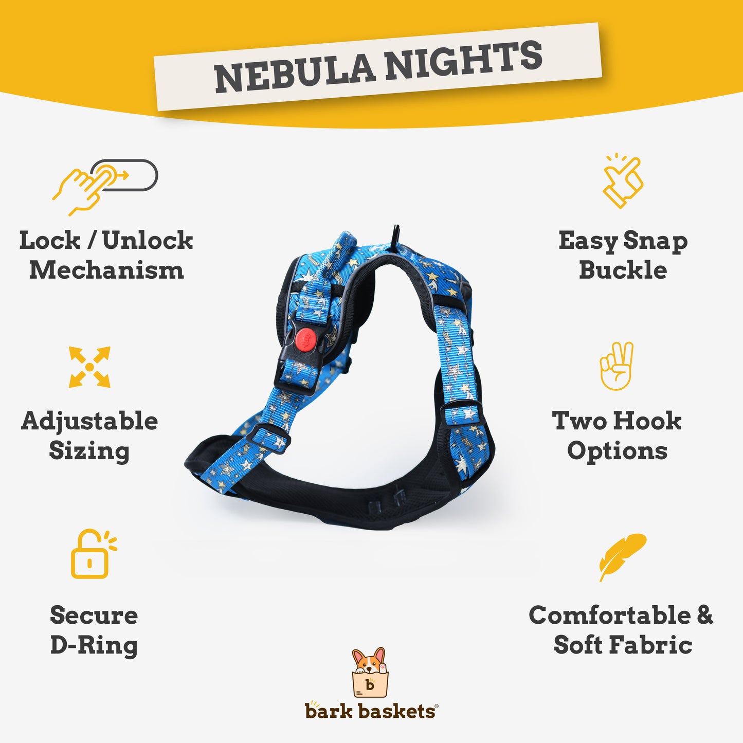 Nebula Nights Reflective Dog Harness