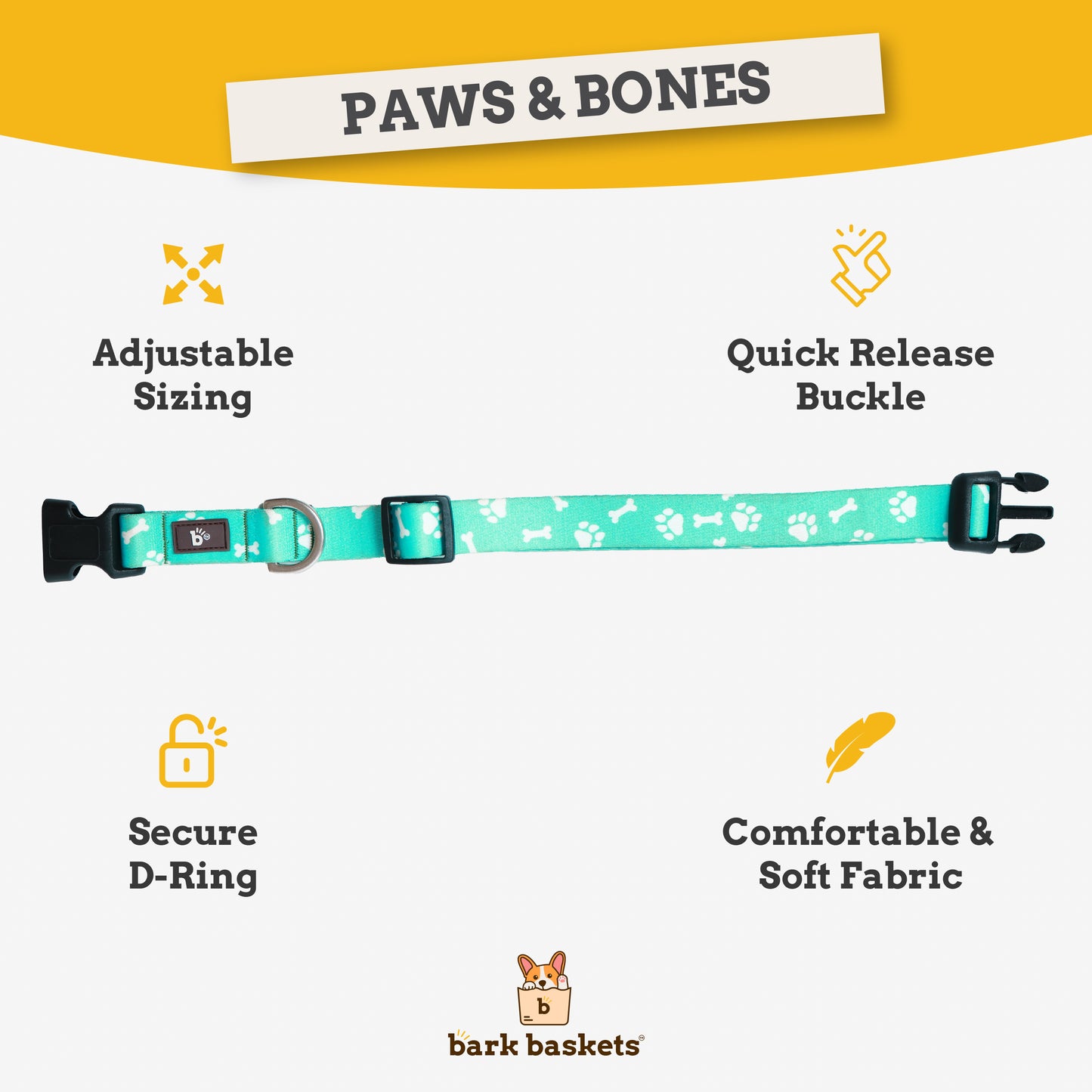 Paws & Bones Dog Collar