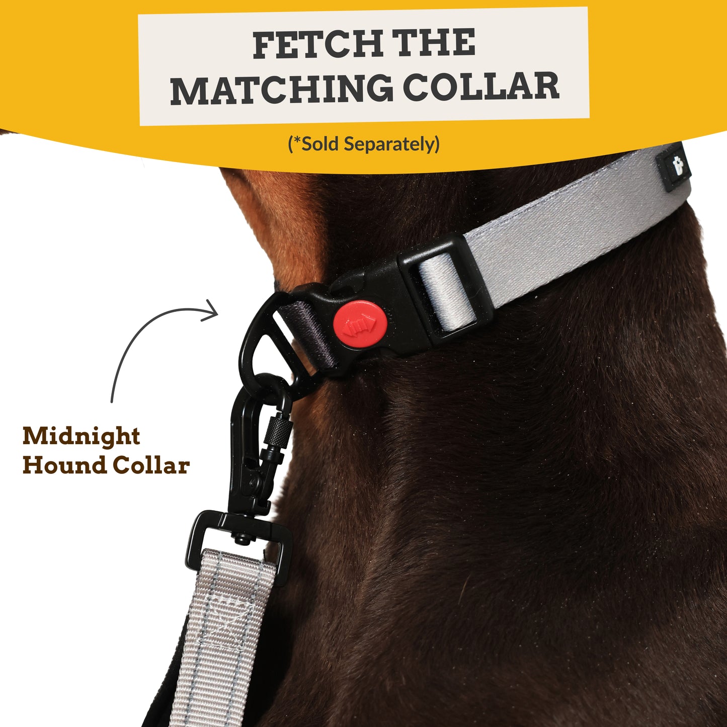 Midnight Hound 6-in-1 Reflective Dog Leash