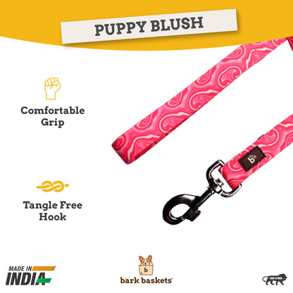 Puppy Blush Flat Dog Leash