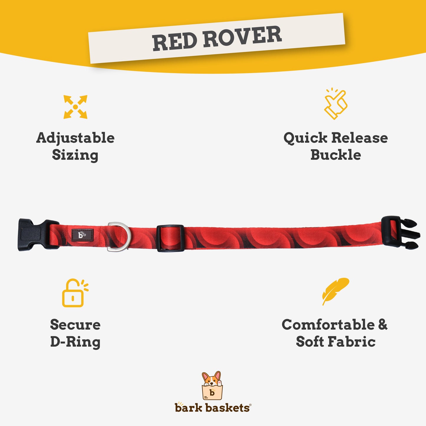 Red Rover Dog Collar