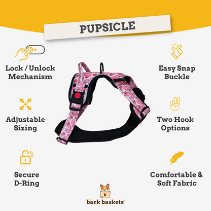 Pupcicle Party Reflective Dog Harness