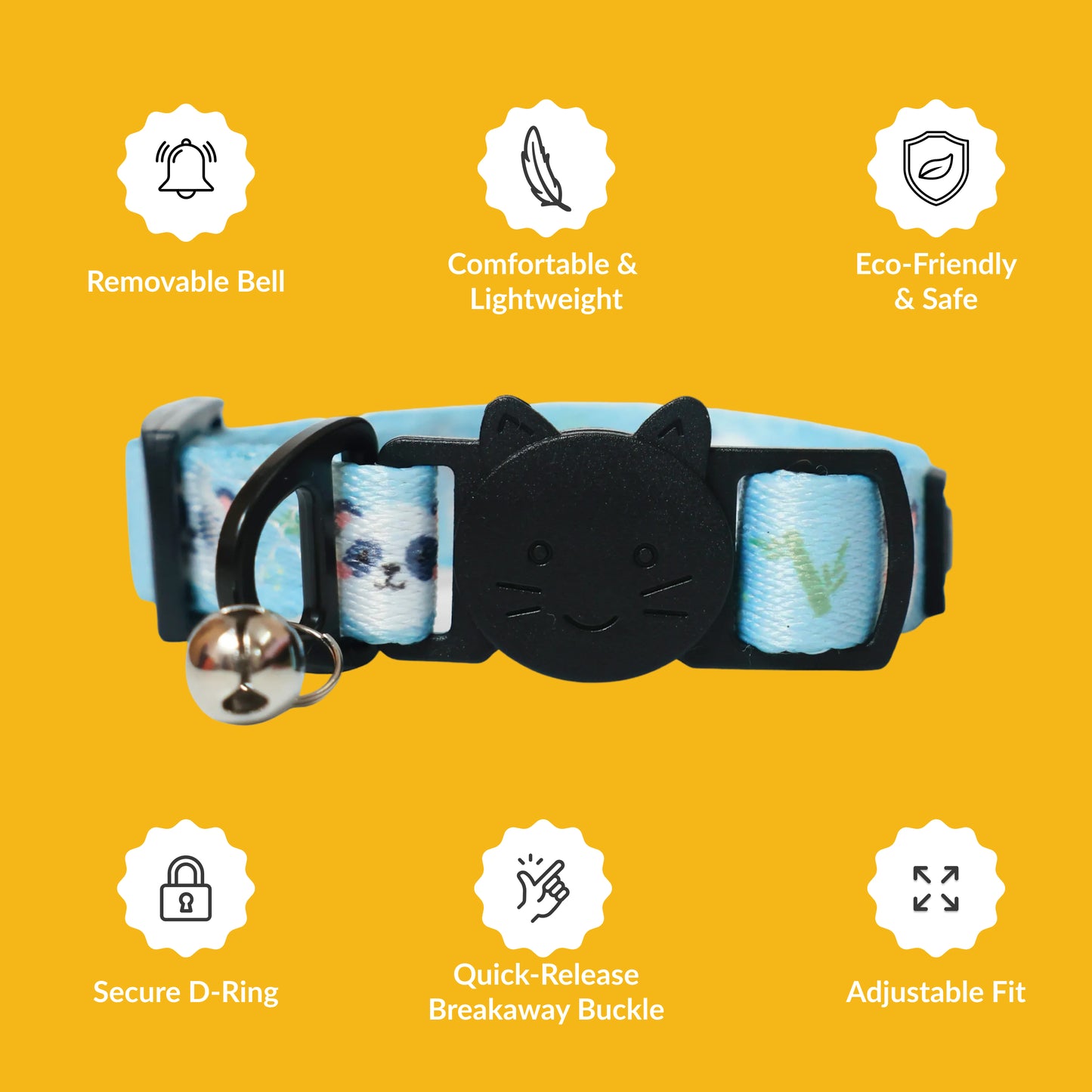 Bamboo Bandit Cat Collar