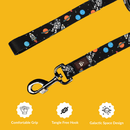 Cosmic Canine Flat Dog Leash