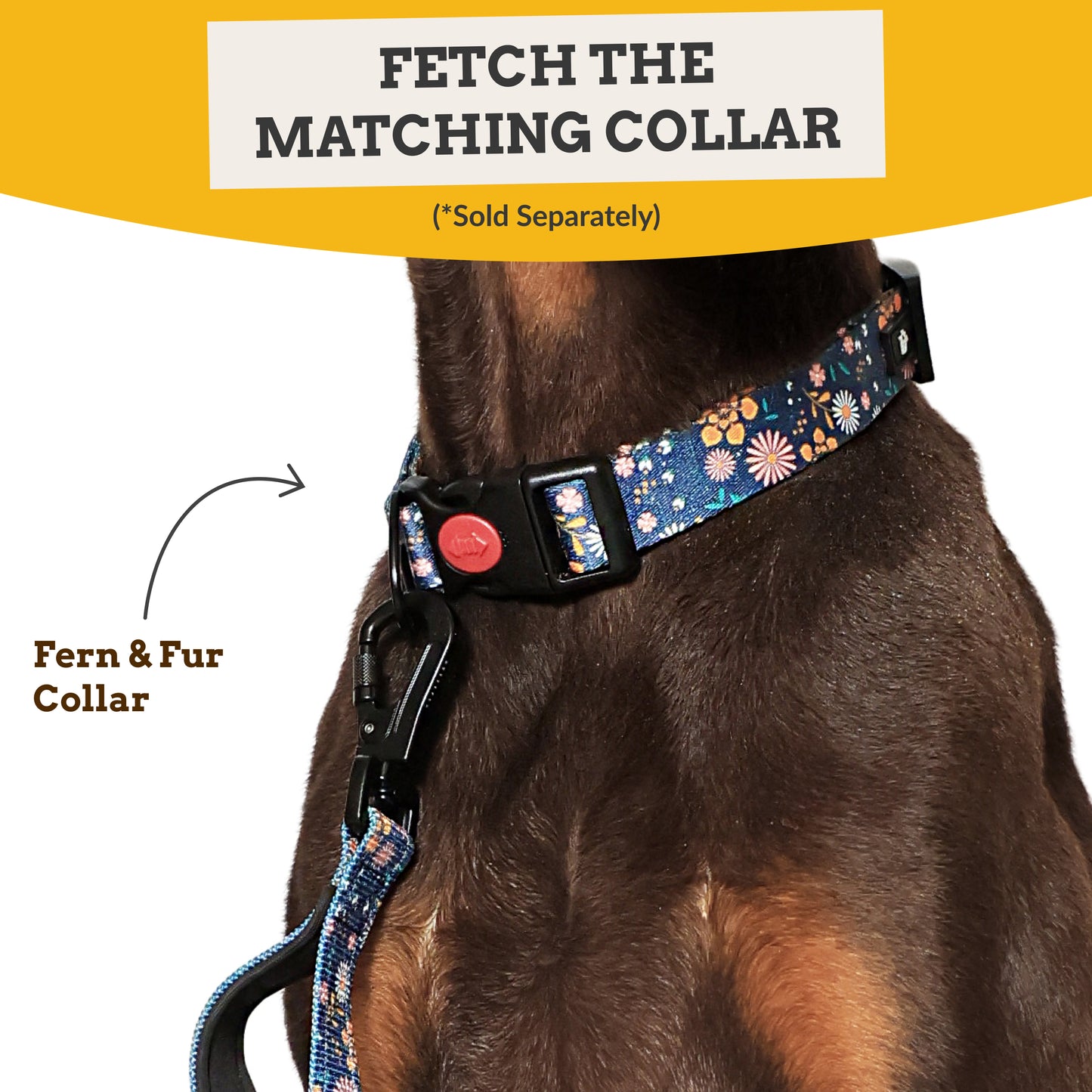 Fern & Fur 6-in-1 Reflective Dog Leash