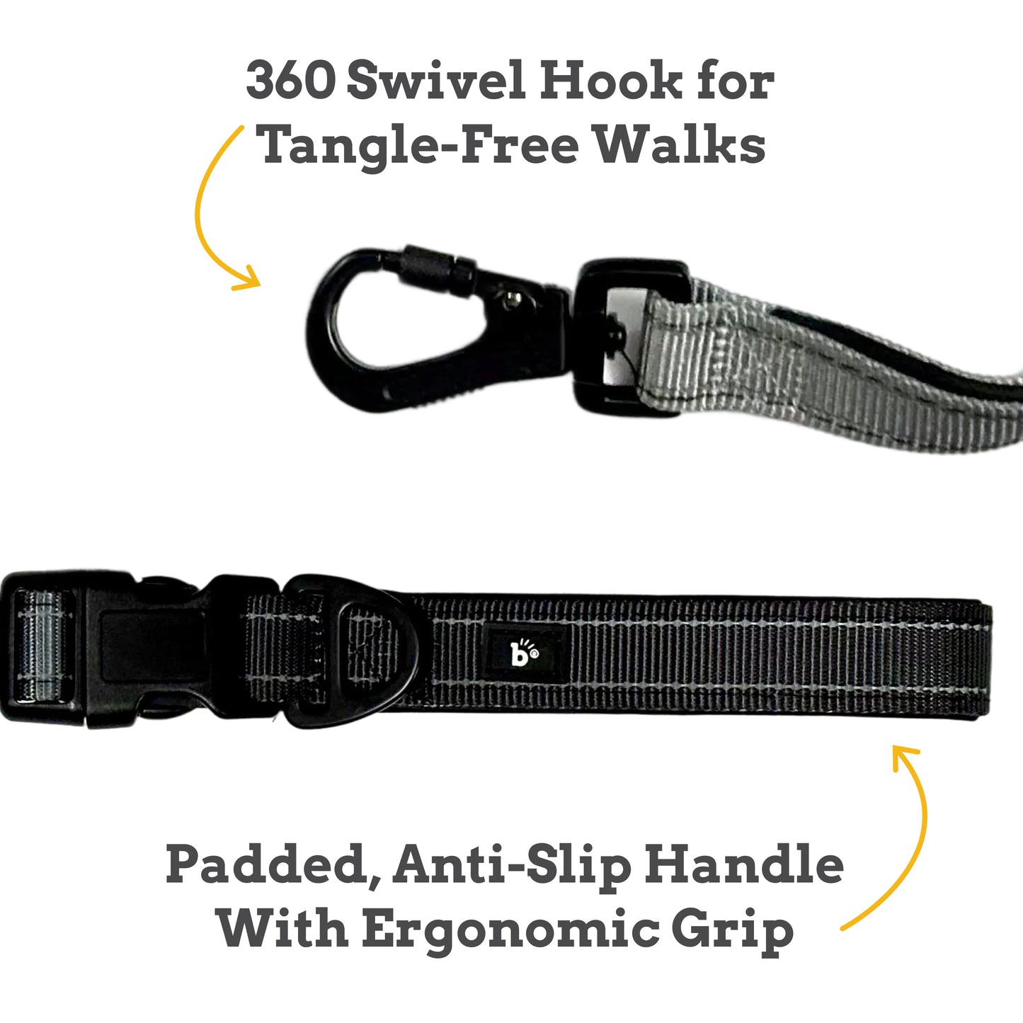 Midnight Hound 6-in-1 Reflective Dog Leash