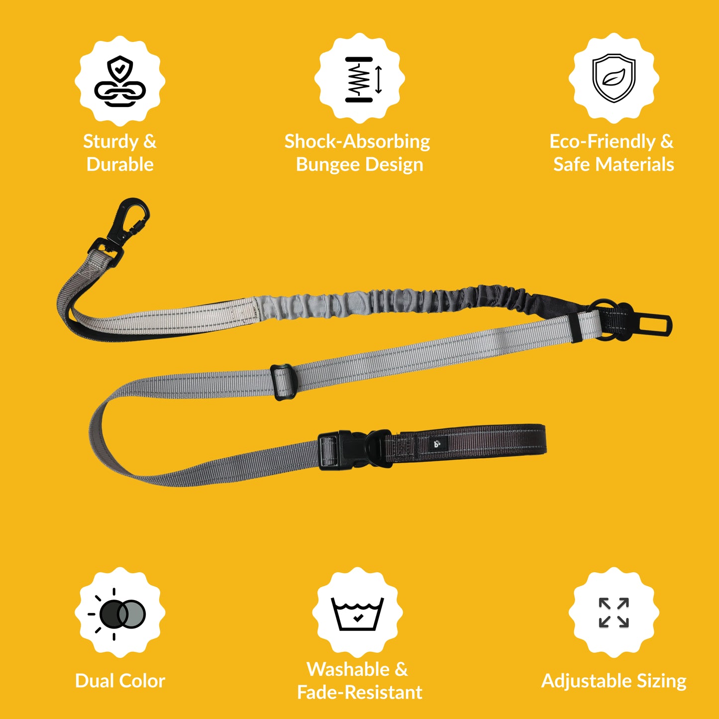 Midnight Hound 6-in-1 Reflective Dog Leash