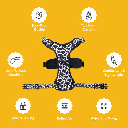 Moo-ve Over Reflective Dog Harness
