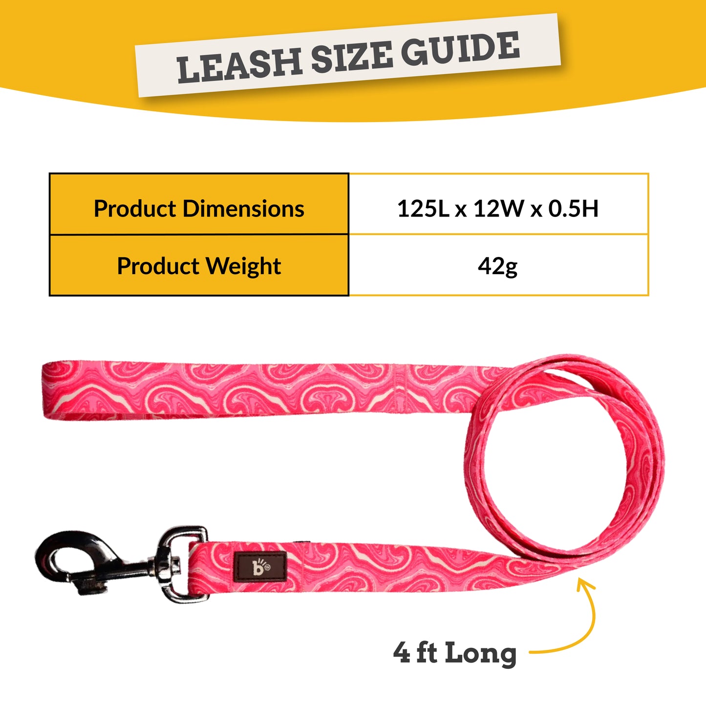 Puppy Blush Flat Dog Leash